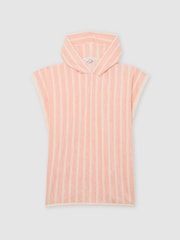 Reiss Peach Dune 9-13 yrs Striped Hooded Towel Cape - Image 3 of 4
