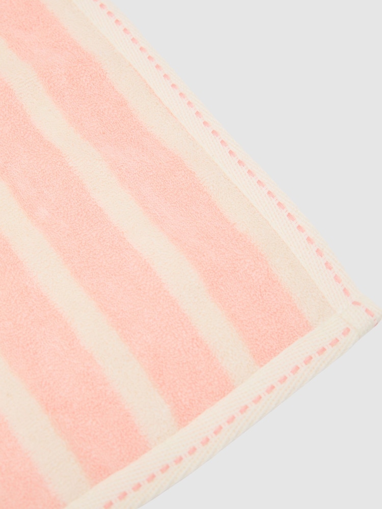 Reiss Peach Dune 9-13 yrs Striped Hooded Towel Cape - Image 4 of 4 Reiss Peach Dune 9-13 yrs Striped Hooded Towel Cape - Image 4 of 4