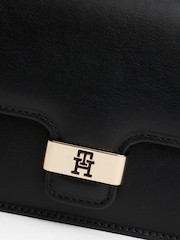 Tommy Hilfiger Black Heritage Monogram Plaque Clutch - Image 4 of 6