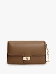 Tommy Hilfiger Brown Heritage Monogram Plaque Clutch - Image 2 of 4