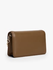 Tommy Hilfiger Brown Heritage Monogram Plaque Clutch - Image 3 of 4