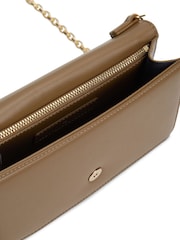 Tommy Hilfiger Brown Heritage Monogram Plaque Clutch - Image 4 of 4