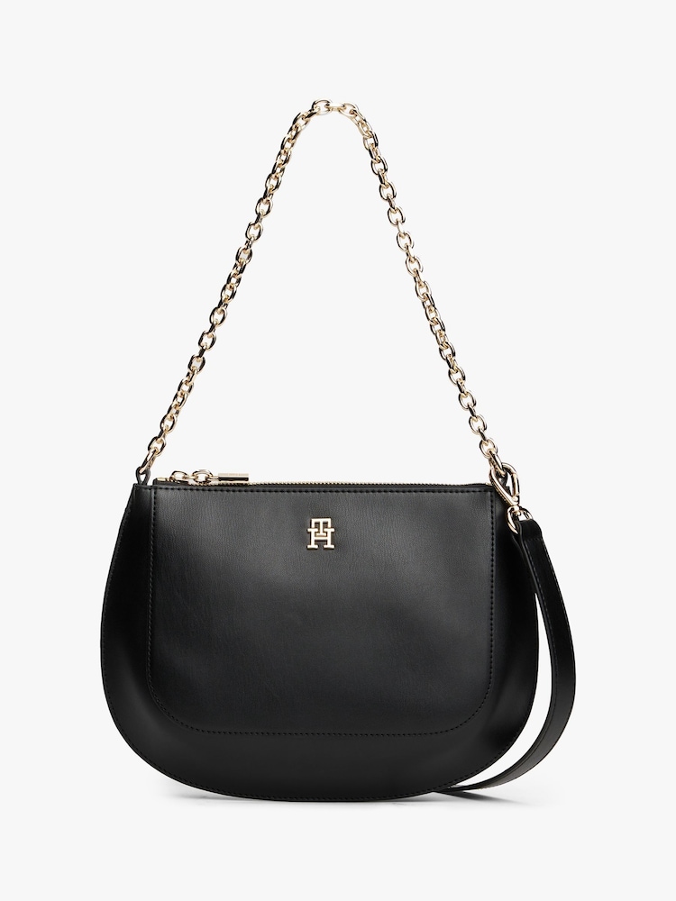 أسود - Tommy Hilfiger Chain Strap Convertible Crossbody Bag - صورة 1 من 5 أسود - Tommy Hilfiger Chain Strap Convertible Crossbody Bag - صورة 1 من 5