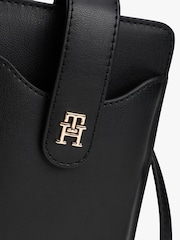Tommy Hilfiger Black Hilfiger Icon Monogram Phone Pouch - Image 4 of 4