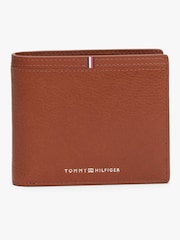 Tommy Hilfiger Purple Corporate Logo Leather Flap Bifold Wallet - Image 1 of 2