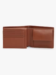 Tommy Hilfiger Purple Corporate Logo Leather Flap Bifold Wallet - Image 2 of 2