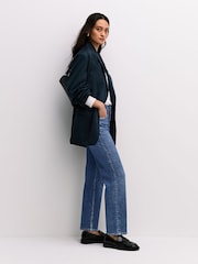 Rag & Bone Blue Miramar Ponte Harlow Mid Rise Jeans - Image 6 of 7