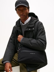 Tommy Hilfiger Black Textile Logo Travel Cross-Body Bag - Image 1 of 1