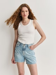 Rag & Bone Blue Kaia Shorts - Image 3 of 6