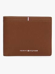 Tommy Hilfiger Purple Corporate Logo Leather Credit Card Wallet - Image 1 of 3