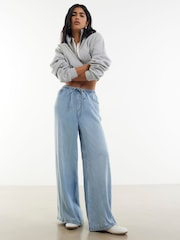 River Island Blue Wide Leg Relaxed Jeans - Image 1 of 4
