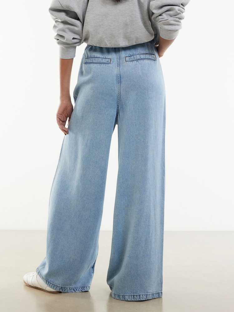 River Island Blue Wide Leg Relaxed Jeans - Image 2 of 4