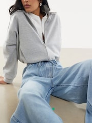 River Island Blue Wide Leg Relaxed Jeans - Image 3 of 4