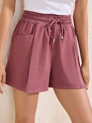 Friends Like These Pink Utility Shirred Tie Waist Short - Image 1 of 5