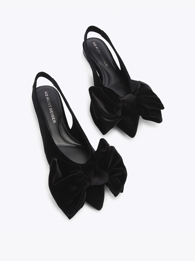 KG Kurt Geiger Black Sophia Flat Pumps - Image 2 of 4 KG Kurt Geiger Black Sophia Flat Pumps - Image 2 of 4