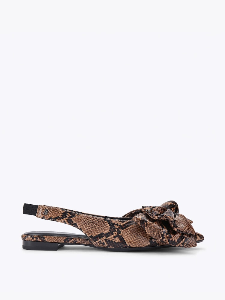 KG Kurt Geiger Brown Sophia Flat Pumps - Image 1 of 4 KG Kurt Geiger Brown Sophia Flat Pumps - Image 1 of 4