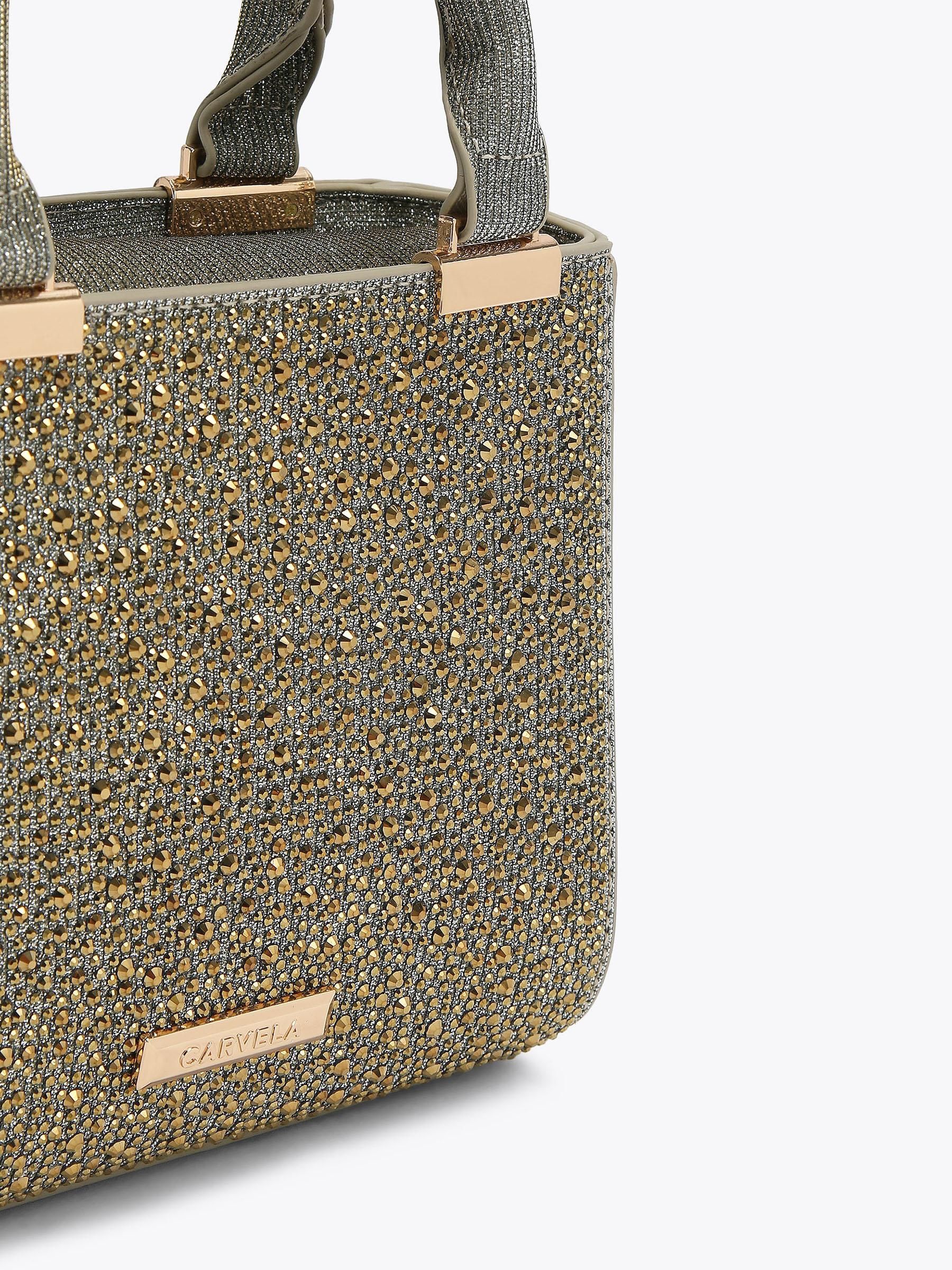 Buy Carvela Brown Cinzia Diamante Tote Bag from Next USA