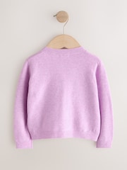 Lilac Purple Knit Cardigan (3mths-7yrs) - Image 2 of 4