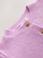 Lilac Purple Knit Cardigan (3mths-7yrs) - Image 3 of 4