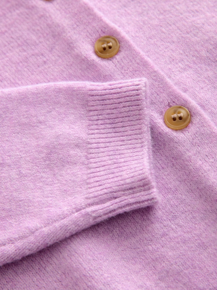 Lilac Purple Knit Cardigan (3mths-7yrs) - Image 4 of 4