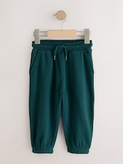 Dark Green Regular Fit Soft Touch Jersey Joggers (3mths-7yrs) - Image 6 of 9