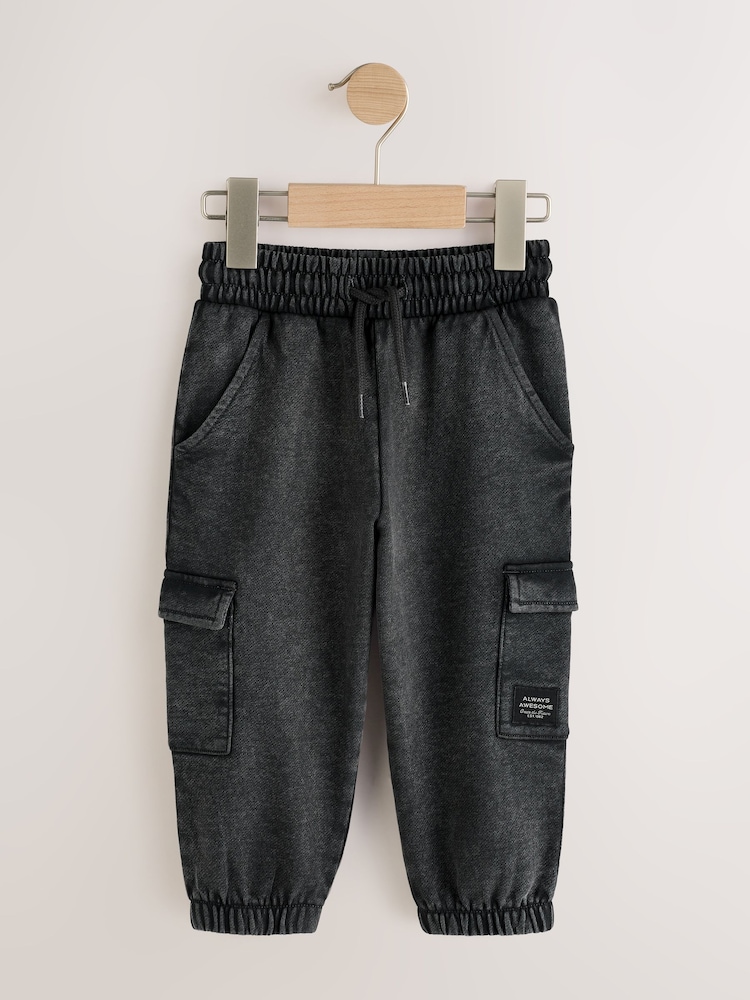 Grey Wash Utility Joggers (3mths-7yrs) - Image 1 of 4