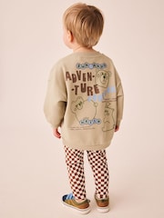 Neutral Sweatshirt and Leggings Set 2 Piece (3mths-7yrs) - Image 2 of 4