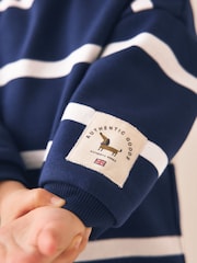 Navy All Over Print Crew Neck Sweat Top and Joggers Set (3mths-7yrs) - Image 3 of 8