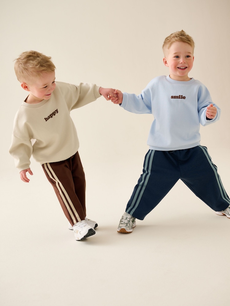 Multi Crew Jogger Set 4 Piece (3mths-7yrs) - Image 1 of 5 Multi Crew Jogger Set 4 Piece (3mths-7yrs) - Image 1 of 5