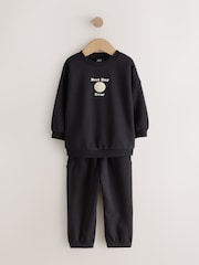 Grå - Semi-enkelt Rundhalset Jogger Set 4 Piece (3mnd.–7år) - Bilde 8 av 10