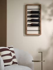 Light & Living Brown Black Sorrento Wine Rack - Image 1 of 5