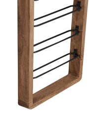 Light & Living Brown Black Sorrento Wine Rack - Image 4 of 5
