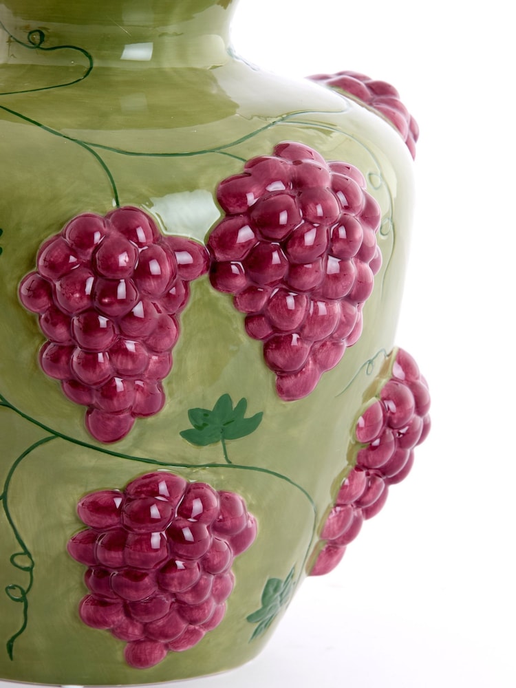 Light & Living Green Purple Grape Decoration Vase - Image 4 of 4 Light & Living Green Purple Grape Decoration Vase - Image 4 of 4