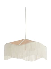 Light & Living Natural Cream Tiffany Hanging Lamp - Image 2 of 5