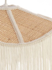 Light & Living Natural Cream Tiffany Hanging Lamp - Image 4 of 5