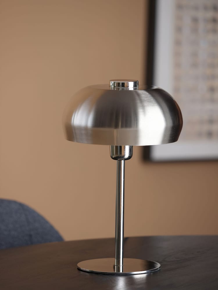 Light & Living Nickel Surin Table Lamp - Image 1 of 6 Light & Living Nickel Surin Table Lamp - Image 1 of 6