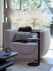 Light & Living Chocolate Brown Delmino Side Table Lamp - Image 2 of 6