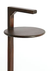 Light & Living Chocolate Brown Delmino Side Table Lamp - Image 4 of 6