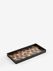Brown Tortoiseshell Glass Decorative Tray - Image 4 of 4
