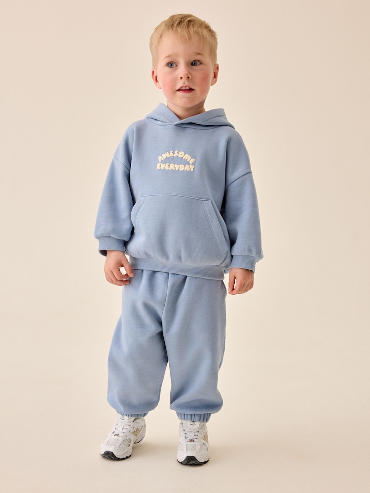 Blue Hoodie and Joggers Set (3mths-7yrs) - Image 1 of 9 Blue Hoodie and Joggers Set (3mths-7yrs) - Image 1 of 9