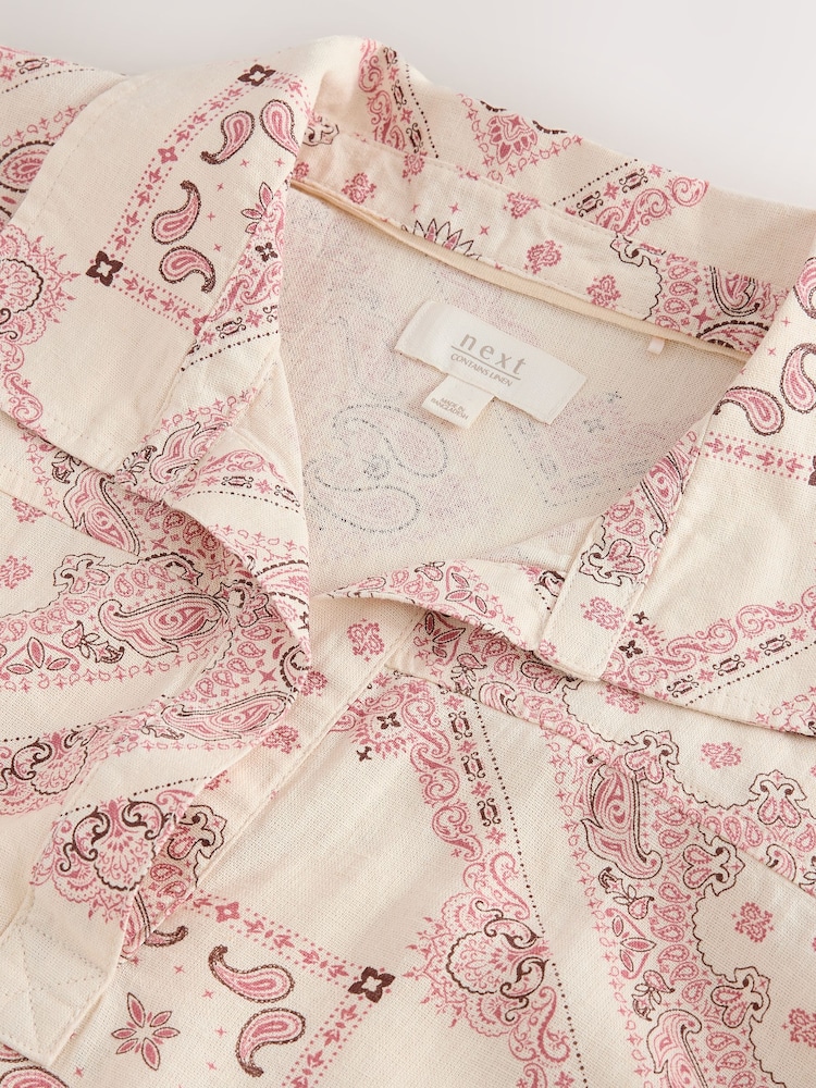 White/Pink V-Neck Rugby Shirt - Image 3 of 3