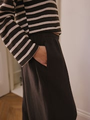 Chocolate Brown Hareem Balloon Leg Loungewear Trousers - Image 5 of 6