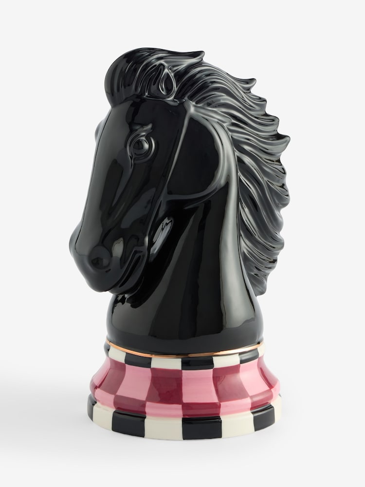 Black Knight Chess Piece Ceramic Ornament - Image 3 of 3