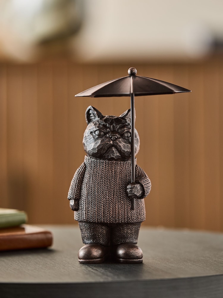 Bronze Grumpy Cat Ornament - Image 1 of 3