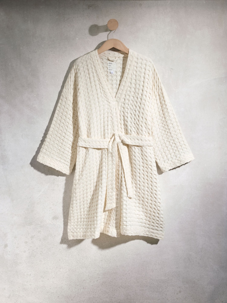waffle knit dressing gown Waffle Knit Robe