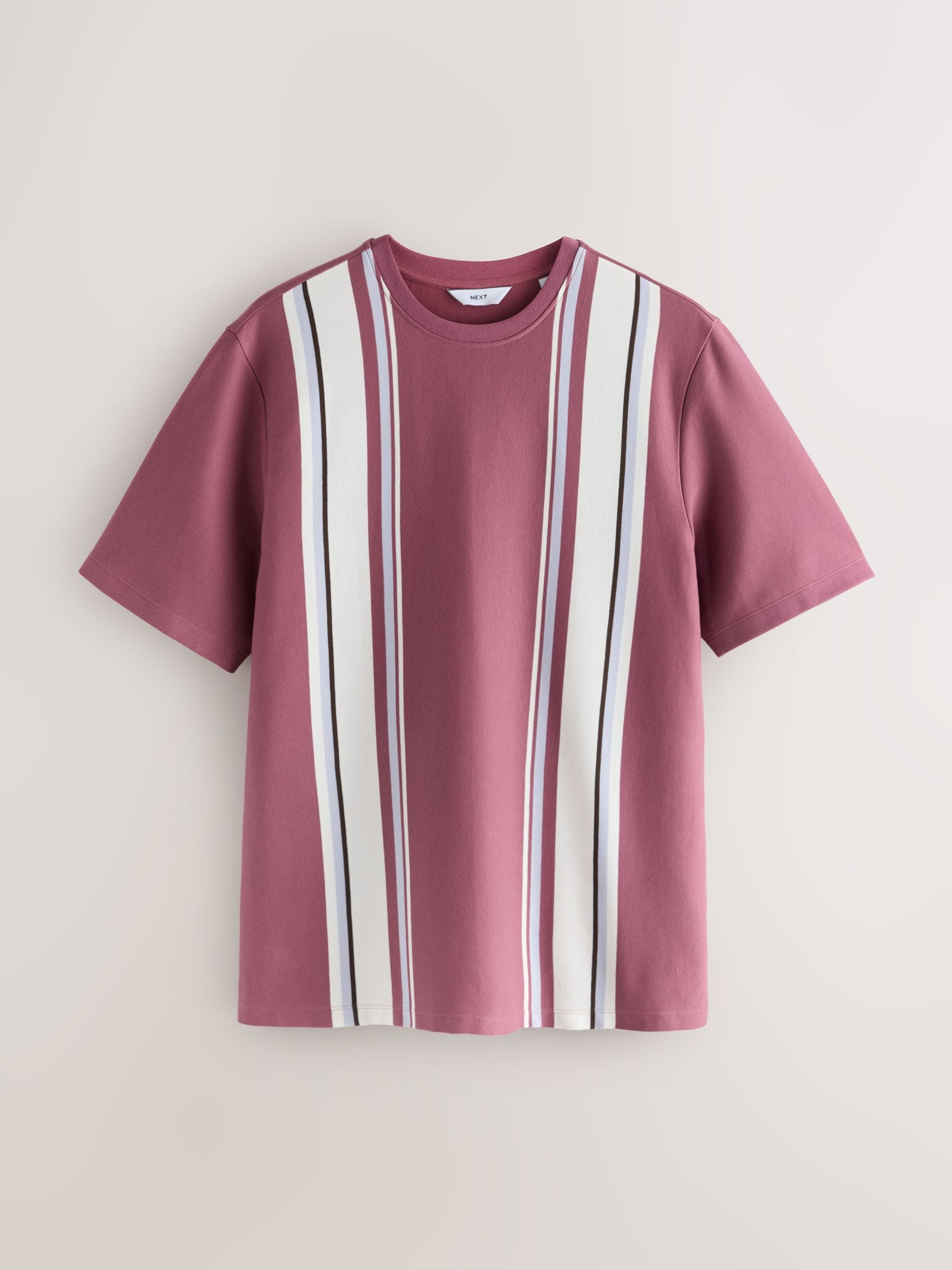 Buy Berry Pink Smart Vertical Stripe T-Shirt from Next USA