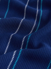 أزرق - تيشِرت أنيق مقلم بالطول - صورة 7 من 7