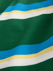 Green/Blue Regular Fit Horizontal Striped T-Shirt - Image 7 of 7