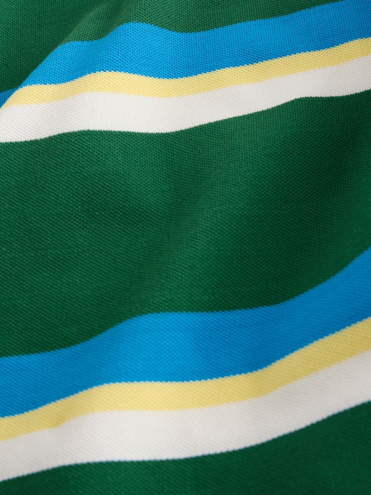 Green/Blue Regular Fit Horizontal Striped T-Shirt - Image 7 of 7