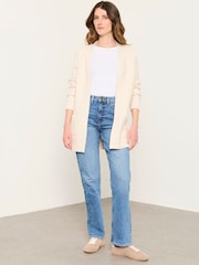 FatFace Bronwyn Ivory Edge to Edge Longline Cardigan - Image 4 of 6